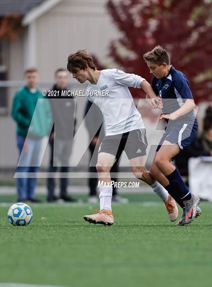 Thumbnail 3 in St. Maries vs Coeur d'Alene Charter Academy (District semi- final) photogallery.