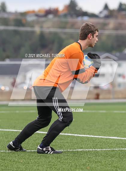 Thumbnail 2 in St. Maries vs Coeur d'Alene Charter Academy (District semi- final) photogallery.