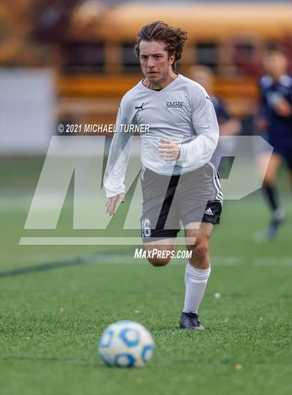 Thumbnail 2 in St. Maries vs Coeur d'Alene Charter Academy (District semi- final) photogallery.