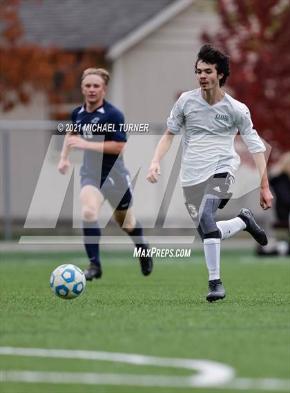 Thumbnail 3 in St. Maries vs Coeur d'Alene Charter Academy (District semi- final) photogallery.
