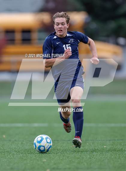 Thumbnail 2 in St. Maries vs Coeur d'Alene Charter Academy (District semi- final) photogallery.
