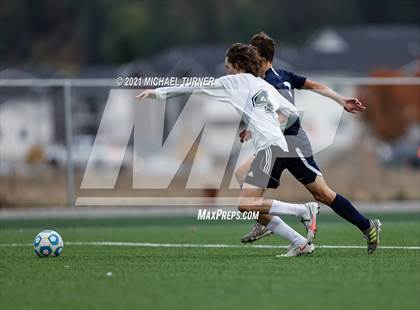 Thumbnail 3 in St. Maries vs Coeur d'Alene Charter Academy (District semi- final) photogallery.