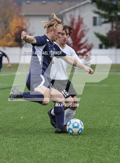Thumbnail 1 in St. Maries vs Coeur d'Alene Charter Academy (District semi- final) photogallery.