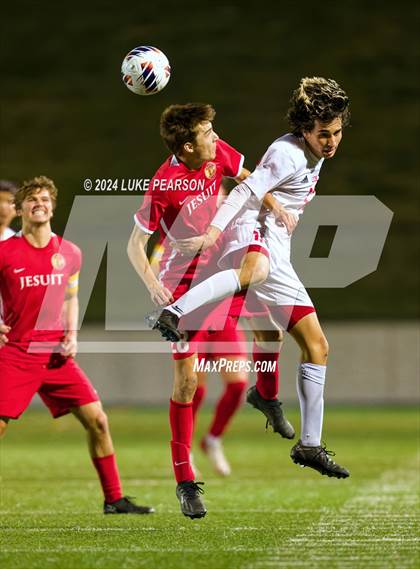 Thumbnail 2 in Jesuit vs. McClatchy (CIF SJS Division 1 Final) photogallery.