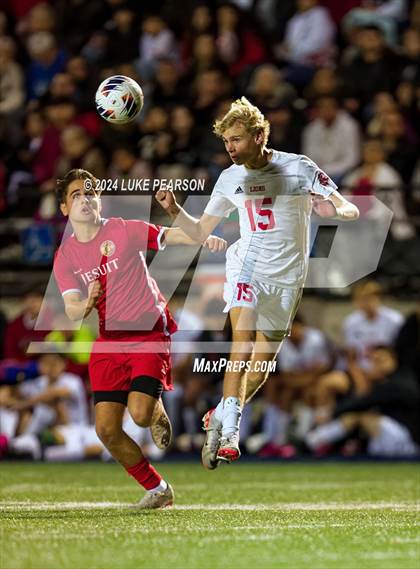 Thumbnail 2 in Jesuit vs. McClatchy (CIF SJS Division 1 Final) photogallery.