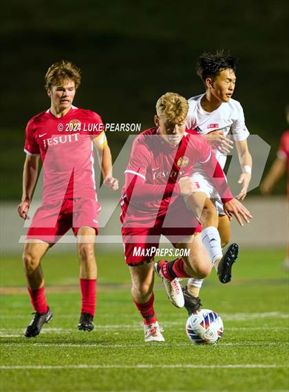 Thumbnail 1 in Jesuit vs. McClatchy (CIF SJS Division 1 Final) photogallery.