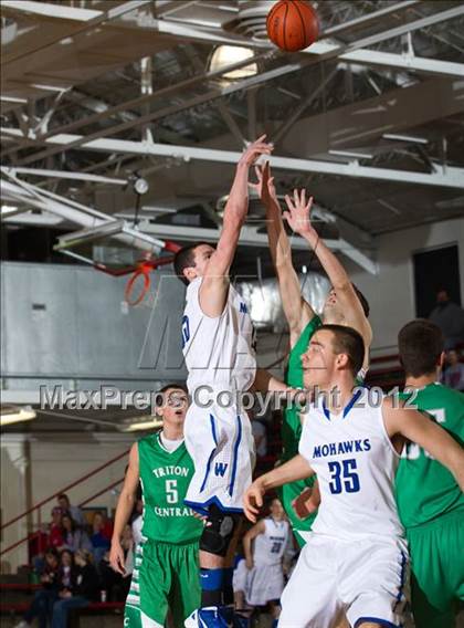 Thumbnail 1 in Triton Central vs Waldron (Shelby County Tournament) photogallery.