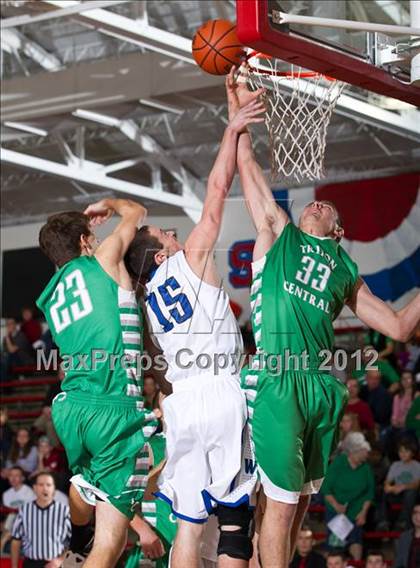 Thumbnail 2 in Triton Central vs Waldron (Shelby County Tournament) photogallery.