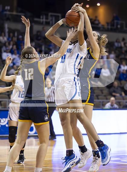 Thumbnail 2 in Notre Dame vs Highlands (2024 9th Region Girls Basketball Tournament) photogallery.