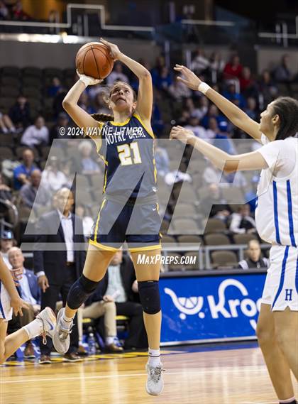 Thumbnail 1 in Notre Dame vs Highlands (2024 9th Region Girls Basketball Tournament) photogallery.