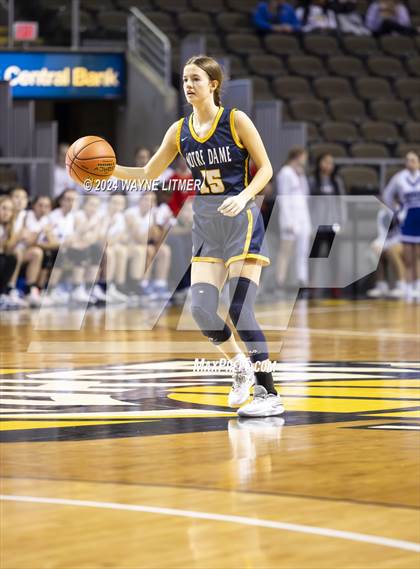 Thumbnail 2 in Notre Dame vs Highlands (2024 9th Region Girls Basketball Tournament) photogallery.