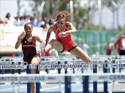 Thumbnail 2 in CIF SS Master Track & Field Championship (Girls 110 Hurdles) photogallery.