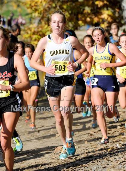 Thumbnail 2 in CIF State Cross Country Championships (Girls Division I) photogallery.