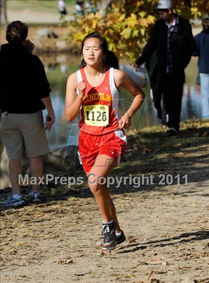Thumbnail 1 in CIF State Cross Country Championships (Girls Division I) photogallery.