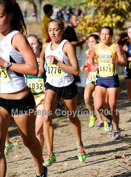 Thumbnail 2 in CIF State Cross Country Championships (Girls Division I) photogallery.