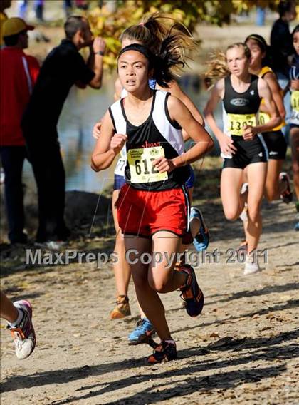 Thumbnail 2 in CIF State Cross Country Championships (Girls Division I) photogallery.
