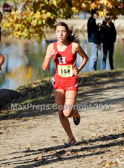 Thumbnail 2 in CIF State Cross Country Championships (Girls Division I) photogallery.