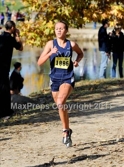 Thumbnail 2 in CIF State Cross Country Championships (Girls Division I) photogallery.