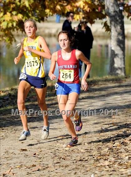 Thumbnail 1 in CIF State Cross Country Championships (Girls Division I) photogallery.