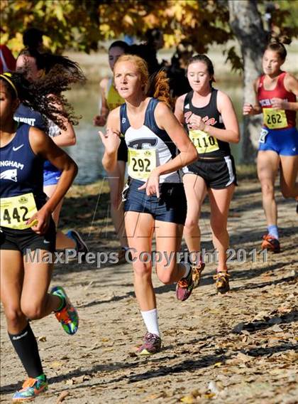 Thumbnail 2 in CIF State Cross Country Championships (Girls Division I) photogallery.
