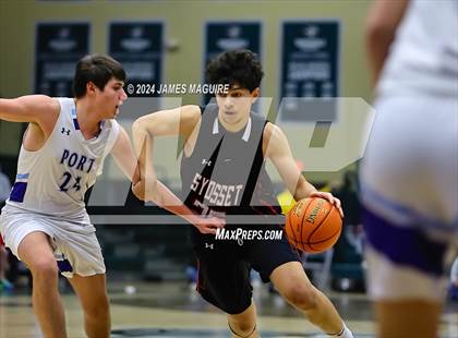 Thumbnail 1 in Port Washington vs. Syosset (NYSPHSAA Section 8 Class AAA Semifinal) photogallery.