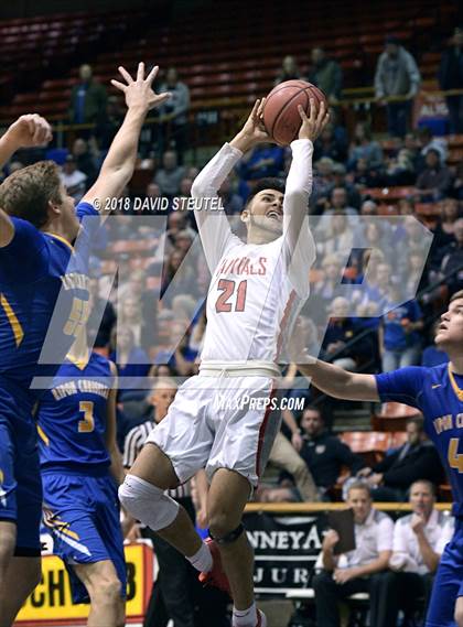 Thumbnail 1 in Ripon Christian vs. Sacramento Adventist (CIF SJS D6 Final) photogallery.