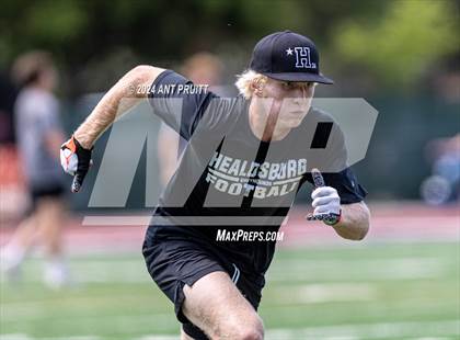Thumbnail 3 in Healdsburg vs Rancho Cotate (Santa Rosa Junior College Bear Cubs 7 on 7 Tournament) photogallery.