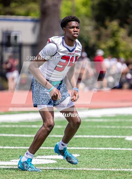 Thumbnail 3 in Healdsburg vs Rancho Cotate (Santa Rosa Junior College Bear Cubs 7 on 7 Tournament) photogallery.