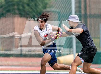 Thumbnail 2 in Healdsburg vs Rancho Cotate (Santa Rosa Junior College Bear Cubs 7 on 7 Tournament) photogallery.