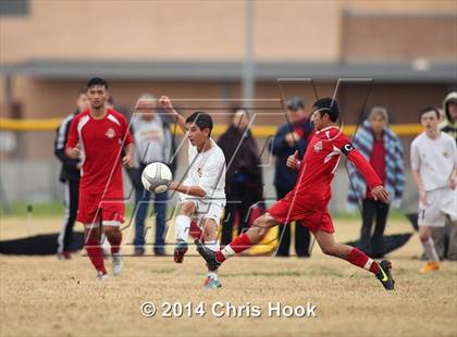 Thumbnail 2 in Tucson High Magnet School vs. Salpointe Catholic (Chris Maier Tournament - Semi Final Game) photogallery.