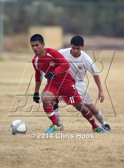 Thumbnail 1 in Tucson High Magnet School vs. Salpointe Catholic (Chris Maier Tournament - Semi Final Game) photogallery.