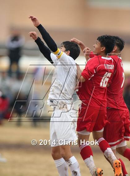 Thumbnail 2 in Tucson High Magnet School vs. Salpointe Catholic (Chris Maier Tournament - Semi Final Game) photogallery.