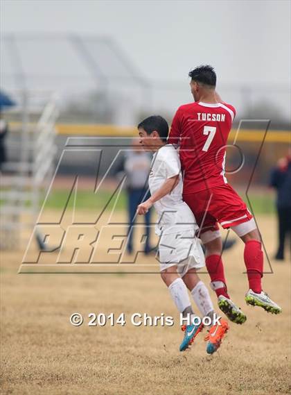 Thumbnail 2 in Tucson High Magnet School vs. Salpointe Catholic (Chris Maier Tournament - Semi Final Game) photogallery.