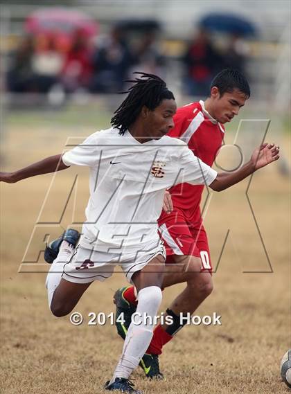 Thumbnail 3 in Tucson High Magnet School vs. Salpointe Catholic (Chris Maier Tournament - Semi Final Game) photogallery.