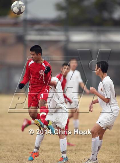 Thumbnail 3 in Tucson High Magnet School vs. Salpointe Catholic (Chris Maier Tournament - Semi Final Game) photogallery.