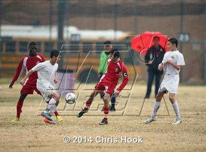 Thumbnail 1 in Tucson High Magnet School vs. Salpointe Catholic (Chris Maier Tournament - Semi Final Game) photogallery.