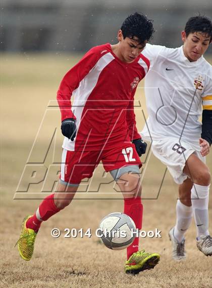 Thumbnail 3 in Tucson High Magnet School vs. Salpointe Catholic (Chris Maier Tournament - Semi Final Game) photogallery.