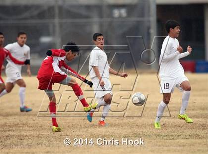Thumbnail 1 in Tucson High Magnet School vs. Salpointe Catholic (Chris Maier Tournament - Semi Final Game) photogallery.