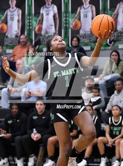 Thumbnail 1 in St. Mary's vs. Rancho Christian (St. Mary's MLK Showcase) photogallery.