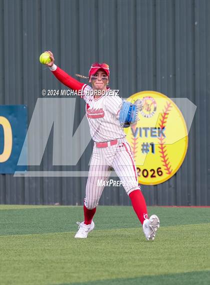 Thumbnail 1 in Melissa vs. Forney (UIL 5A Softball Regional Final) photogallery.