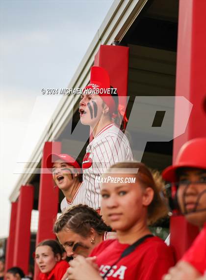Thumbnail 2 in Melissa vs. Forney (UIL 5A Softball Regional Final) photogallery.