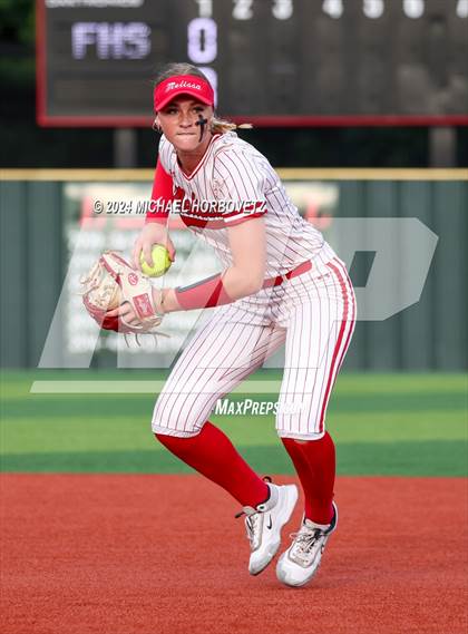 Thumbnail 1 in Melissa vs. Forney (UIL 5A Softball Regional Final) photogallery.