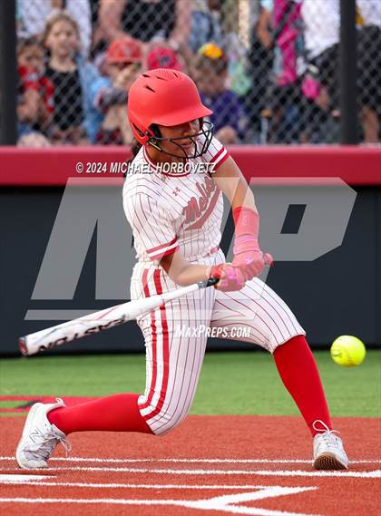 Thumbnail 2 in Melissa vs. Forney (UIL 5A Softball Regional Final) photogallery.