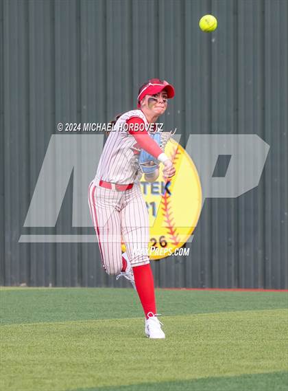 Thumbnail 2 in Melissa vs. Forney (UIL 5A Softball Regional Final) photogallery.
