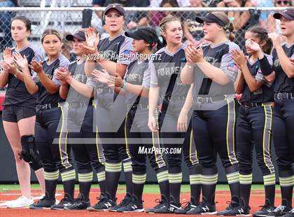 Thumbnail 3 in Melissa vs. Forney (UIL 5A Softball Regional Final) photogallery.