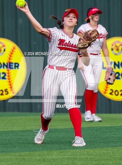 Thumbnail 1 in Melissa vs. Forney (UIL 5A Softball Regional Final) photogallery.