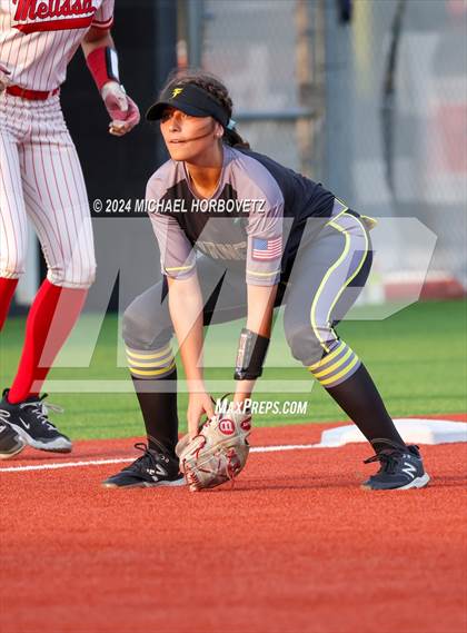 Thumbnail 2 in Melissa vs. Forney (UIL 5A Softball Regional Final) photogallery.