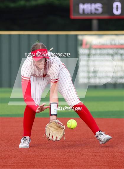 Thumbnail 3 in Melissa vs. Forney (UIL 5A Softball Regional Final) photogallery.