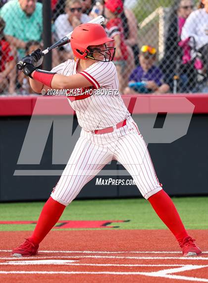 Thumbnail 3 in Melissa vs. Forney (UIL 5A Softball Regional Final) photogallery.