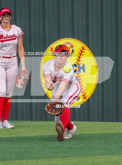 Thumbnail 2 in Melissa vs. Forney (UIL 5A Softball Regional Final) photogallery.